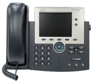 تلفن تحت شبکه سیسکو مدل Cisco CP-7945G با نمایشگر رنگی و کیفیت صدای HD مناسب دفاتر اداری حرفه‌ای