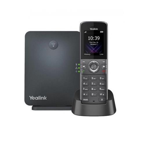 تلفن بی‌سیم یالینک Yealink W77P با پایه W70B و گوشی مقاوم W57R مناسب محیط‌های صنعتی