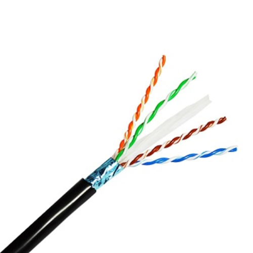 کابل شبکه نگزنس مغزی آلمینیوم باروکش مس (cca)-cat6/sftp/outdoor