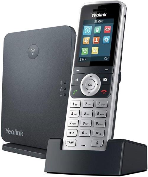 تلفن بی‌سیم یالینک مدل Yealink W53P همراه با گوشی W53H و پایه W60B، مناسب دفاتر و محیط‌های تجاری