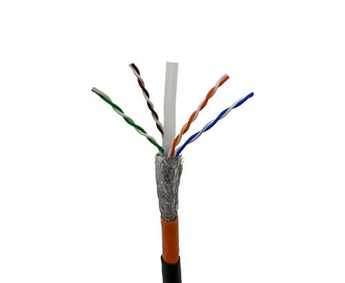 کابل شبکه نگزنس تمام مس بدون تست فلوک باروکش (دوروکشpvc_pel) cat6/sftp