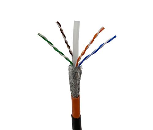 کابل شبکه لگراند تمام مس تست پیرمننت با(دو روکش pvc_pel)   cat6/sftp/outdoor  
