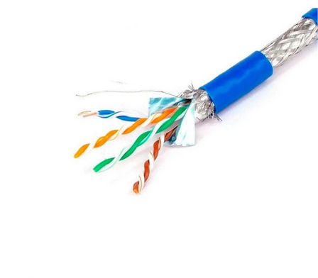 کابل شبکه لگراند وارداتی با تست فلوک پیرمننت cat6A/sftp/lszh  