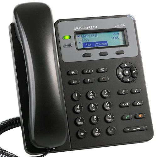 تلفن تحت شبکه گرنداستریم مدل GXP1610 با طراحی ساده و قابلیت‌های پایه برای دفاتر کوچک