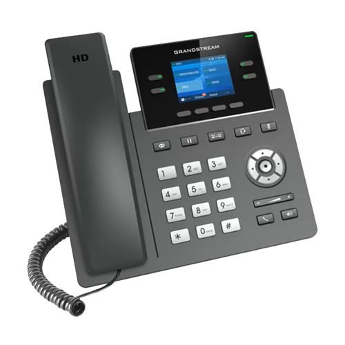 تلفن تحت شبکه گرنداستریم مدل GXP1630 با طراحی حرفه‌ای و قابلیت‌های پیشرفته برای محیط‌های کاری پرترافیک