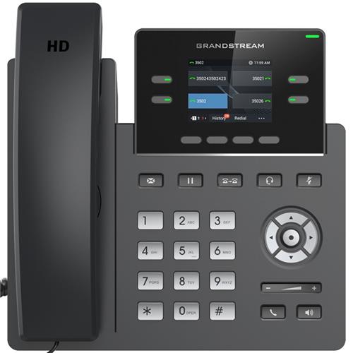 تلفن تحت شبکه گرنداستریم مدل GXP2612G با صفحه نمایش بزرگ و کلیدهای قابل برنامه‌ریزی