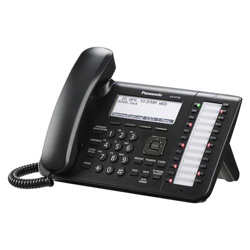 تلفن تحت شبکه پاناسونیک مدل KX-UT136 با صفحه نمایش گرافیکی و ۲۴ دکمه قابل برنامه‌ریزی