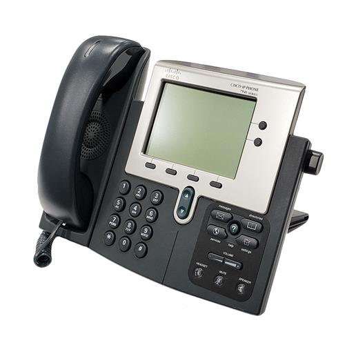 تلفن تحت شبکه سیسکو مدل Cisco CP-7941G با پشتیبانی از 2 خط تلفن، نمایشگر مونوکروم و کیفیت صدای بالا