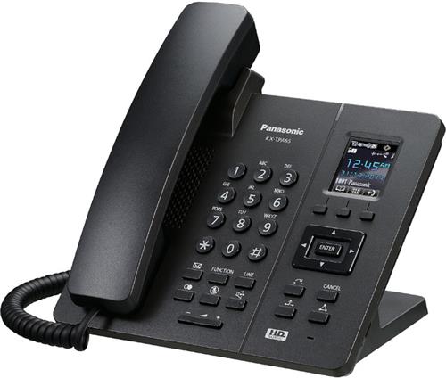 "تلفن رومیزی بی‌سیم پاناسونیک مدل KX-TPA65 با صفحه‌نمایش رنگی، صدای HD و نصب آسان بدون نیاز به کابل شبکه، مناسب برای دفاتر کاری و محیط‌های سازمانی."