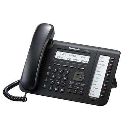 تلفن دیجیتال سانترال پاناسونیک مدل KX-DT546 با نمایشگر ۶ خطی، ۲۴ کلید قابل برنامه‌ریزی و اسپیکرفون دوبلکس کامل.​