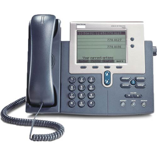 تلفن تحت شبکه سیسکو مدل Cisco CP-7942G با نمایشگر بزرگ، پشتیبانی از 2 خط و کیفیت صدای HD