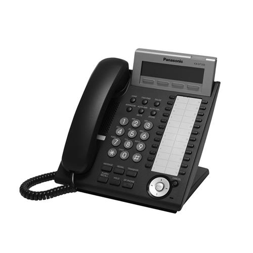 تلفن دیجیتال سانترال پاناسونیک مدل KX-DT343 با نمایشگر سه‌خطی، ۲۴ کلید قابل برنامه‌ریزی و اسپیکرفون دوبلکس کامل.​