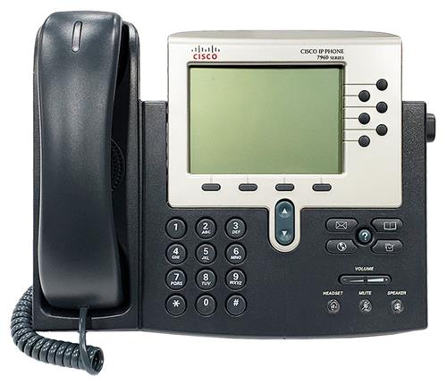 تلفن تحت شبکه سیسکو مدل Cisco CP-7961G با کیفیت صدای HD و پشتیبانی از 6 خط تلفن همزمان