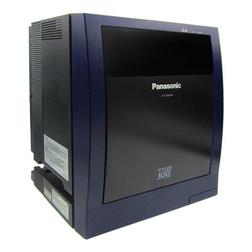 دستگاه سانترال پاناسونیک مدل KX-TDE100 با طراحی مدرن و قابلیت‌های پیشرفته برای مدیریت تماس‌های کسب‌وکار.​