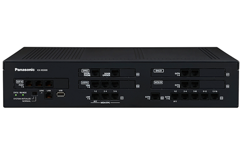 دستگاه سانترال پاناسونیک مدل KX-NS500 با طراحی مدرن و قابلیت‌های پیشرفته برای مدیریت تماس‌های کسب‌وکار.​