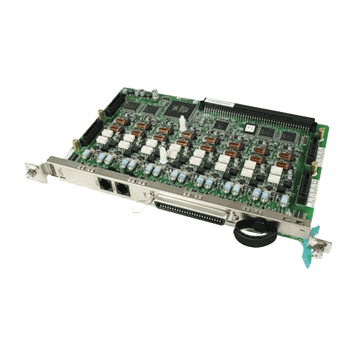 کارت خط شهری پاناسونیک مدل KX-TDA6382 (ELCOT16) با ۱۶ پورت برای اتصال خطوط شهری آنالوگ در سیستم‌های سانترال سری KX-TDA600، KX-TDE600 و KX-TDA620.​
