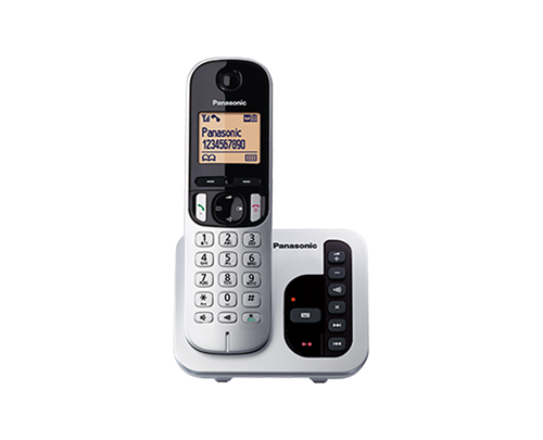 تلفن بی‌سیم پاناسونیک مدل KX-TGC220 با طراحی ساده و نمایشگر با نور پس‌زمینه​