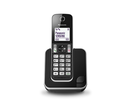 تلفن بی‌سیم پاناسونیک مدل KX-TGD310 با طراحی ساده و نمایشگر با نور پس‌زمینه​