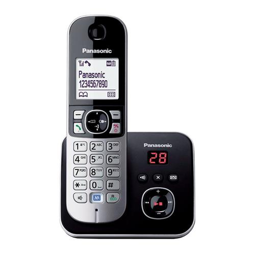 تلفن بی‌سیم پاناسونیک مدل KX-TG6811 با طراحی ساده و نمایشگر با نور پس‌زمینه​