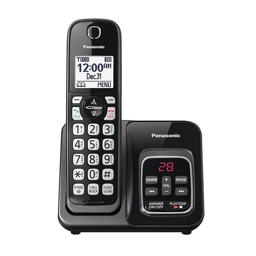 تلفن بی‌سیم پاناسونیک مدل KX-TGD530 با طراحی ساده و نمایشگر با نور پس‌زمینه​