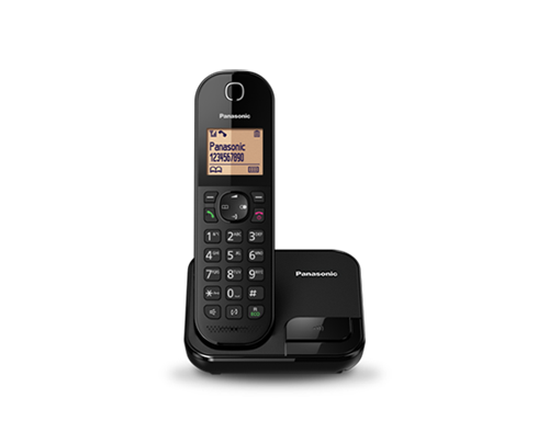 تلفن بی‌سیم پاناسونیک مدل KX-TGC410 با طراحی شیک، صفحه‌نمایش بزرگ و قابلیت‌های پیشرفته، مناسب برای استفاده در منازل و دفاتر کاری.