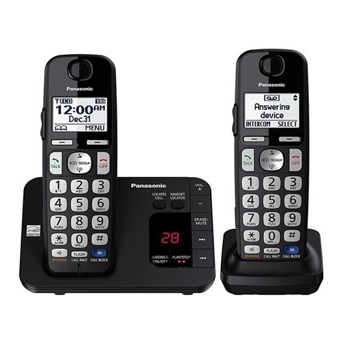 تلفن بی‌سیم پاناسونیک KX-TG-E232 با صفحه‌نمایش LCD و طراحی ارگونومیک
