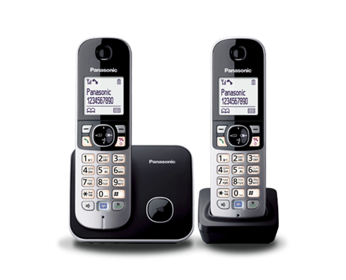 تلفن بی‌سیم پاناسونیک KX-TG-6812 با صفحه‌نمایش بزرگ LCD و طراحی ارگونومیک