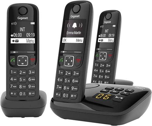 تلفن بی‌سیم A690A با صفحه نمایش LCD و کیفیت صدای شفاف مناسب برای استفاده خانگی و اداری