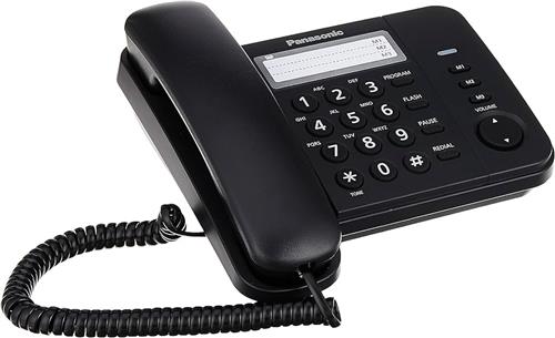 تلفن بی‌سیم KX-T_S520 با صفحه نمایش LCD بزرگ و کیفیت صدای شفاف مناسب برای استفاده خانگی و اداری