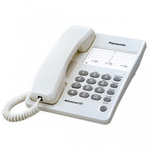 تلفن رومیزی KX-T_2371 با سیستم Caller ID و دکمه‌های بزرگ مناسب برای استفاده خانگی و اداری
