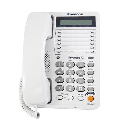 تلفن رومیزی KX-T_2375 با سیستم Caller ID و دکمه‌های بزرگ مناسب برای استفاده خانگی و اداری