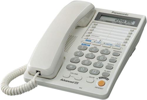 تلفن رومیزی KX-T_2378 با سیستم Caller ID و دکمه‌های بزرگ مناسب برای استفاده خانگی و اداری