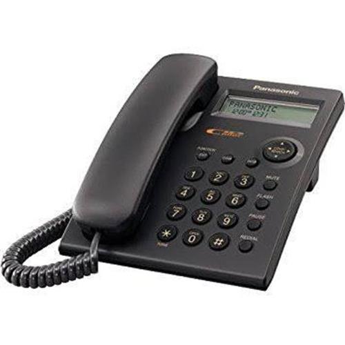 تلفن رومیزی پاناسونیک مدل KX-T-C11 با طراحی ساده و دکمه‌های بزرگ مناسب مصارف خانگی و اداری