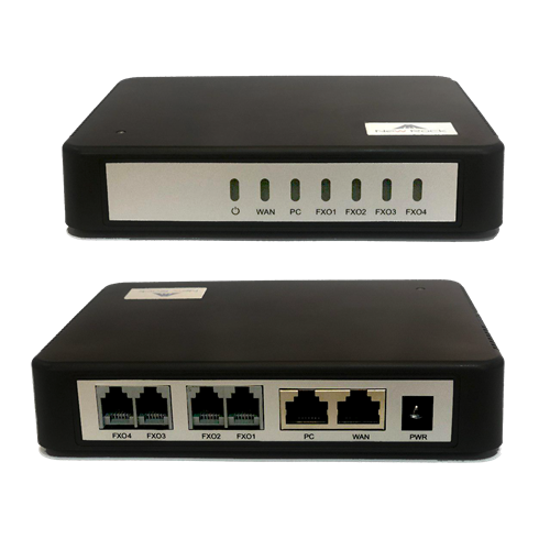 گیت وی ویپ نیوراک مدل HX440G با چهار پورت FXO، پشتیبانی از پروتکل‌های SIP و MGCP، کدک‌های صوتی متنوع و قابلیت‌های مدیریتی پیشرفته.