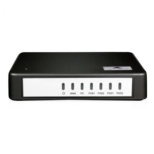 "newrock HX422G - گیت‌وی VoIP با 2 پورت FXO و 2 پورت FXS برای اتصال خطوط تلفن آنالوگ به سیستم‌های VoIP، مناسب برای کسب‌وکارهای کوچک و متوسط."