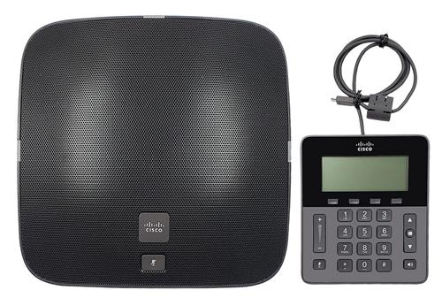 "تلفن کنفرانسی Cisco CP-8831 با طراحی ماژولار، میکروفون‌های گسترده و کیفیت صدای HD برای جلسات گروهی"