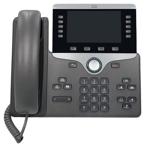 تلفن تحت شبکه سیسکو مدل Cisco CP-8861 با قابلیت اتصال وای‌فای، بلوتوث و پورت USB مناسب دفاتر مدیریتی پیشرفته