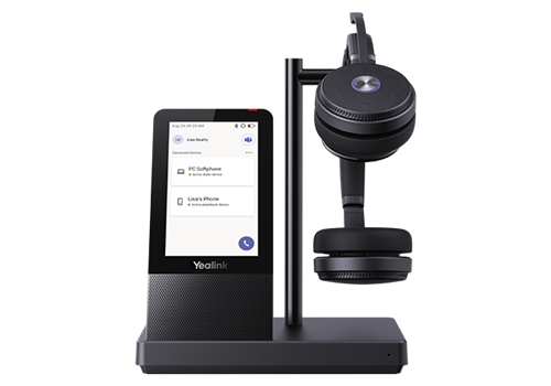 هدست WH66DUAL با طراحی حرفه‌ای و ارگونومیک، مجهز به میکروفون حذف نویز و قابلیت اتصال همزمان به دو دستگاه.