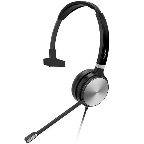 هدست YHS36MONO یالینک با طراحی تک‌گوشی، میکروفون حذف نویز و صدای HD، مناسب استفاده حرفه‌ای در تماس‌های اداری.