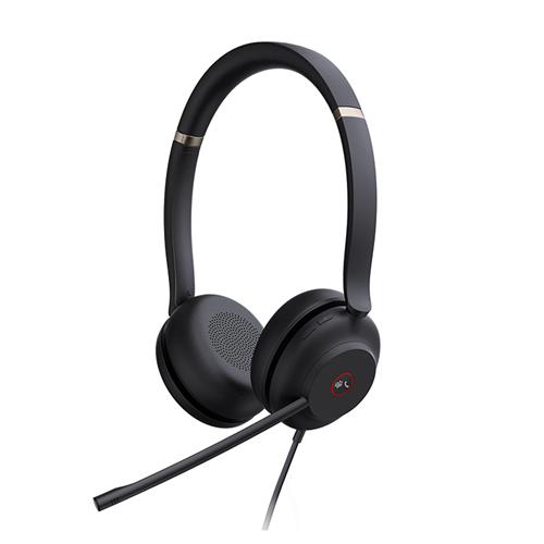 هدست UH37DUAL یالینک با دو گوشی، اتصال USB و میکروفون حذف نویز، مناسب تماس‌های حرفه‌ای و جلسات آنلاین.