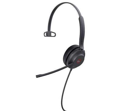 هدست UH37MONO یالینک با طراحی تک‌گوشی، میکروفون حذف نویز و اتصال USB، مناسب تماس‌های حرفه‌ای و جلسات آنلاین.