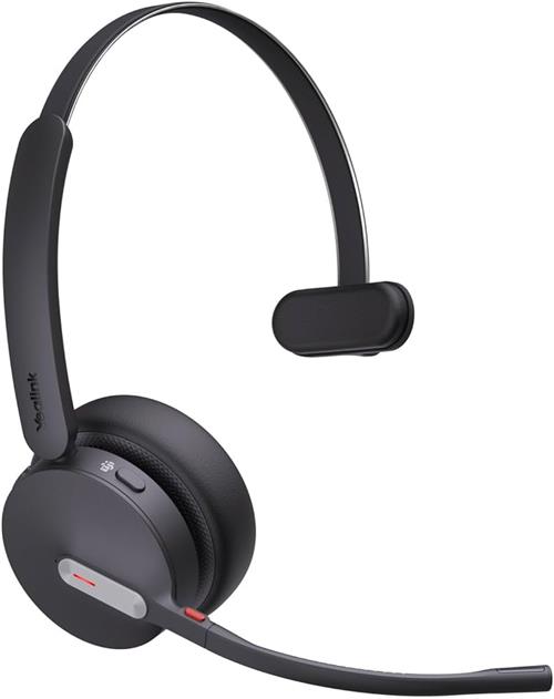 هدست بی‌سیم Yealink BH70 Mono با طراحی تک گوشی، فناوری حذف نویز، اتصال Bluetooth 5.2 و سازگاری با پلتفرم‌های UC، مناسب برای جلسات آنلاین و محیط‌های کاری.​