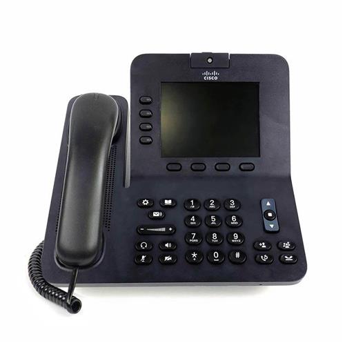 تلفن تصویری سیسکو مدل CP-8941 با صفحه نمایش رنگی و دوربین داخلی مناسب تماس تصویری در سازمان‌ها و دفاتر کاری