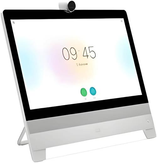 تصویر تلفن تصویری تحت شبکه Cisco DX80 با صفحه نمایش لمسی ۲۳ اینچی و دوربین HD