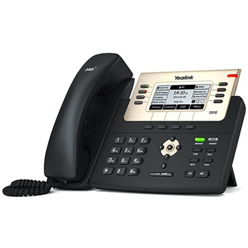 تلفن تحت شبکه Yealink T27G با پورت گیگابیتی و پشتیبانی از 6 حساب SIP مناسب سازمان‌ها و دفاتر مدرن