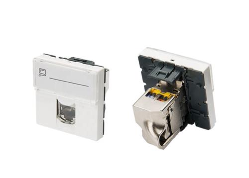 کیستون شبکه پهن (دوماژول)-cat6A/sftp-0 765 76
