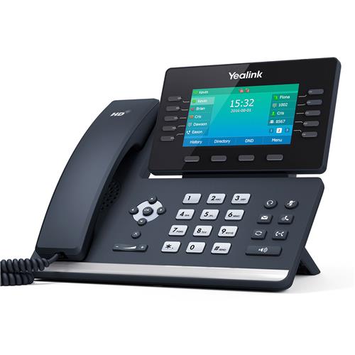 تلفن تحت شبکه Yealink T54W با بلوتوث داخلی، وای‌فای و نمایشگر رنگی 4.3 اینچی مناسب دفاتر حرفه‌ای