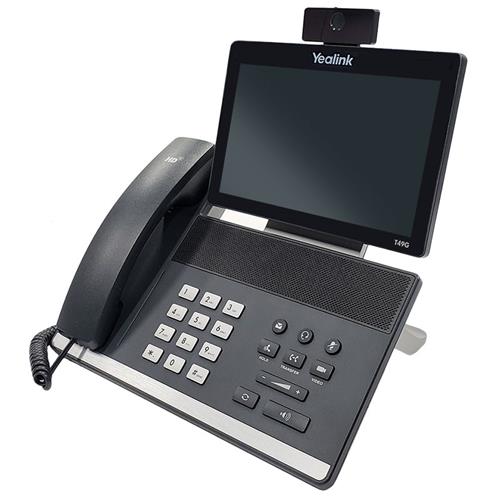 تلفن تصویری تحت شبکه Yealink SIP VP-T49G با صفحه‌نمایش لمسی ۸ اینچی و دوربین HD قابل جدا شدن مناسب برای دفاتر حرفه‌ای