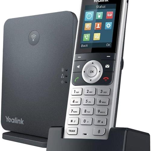 تلفن بی‌سیم یالینک مدل Yealink W53P همراه با گوشی W53H و پایه W60B، مناسب دفاتر و محیط‌های تجاری