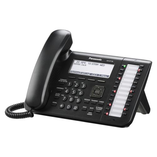 تلفن تحت شبکه پاناسونیک مدل KX-UT136 با صفحه نمایش گرافیکی و ۲۴ دکمه قابل برنامه‌ریزی